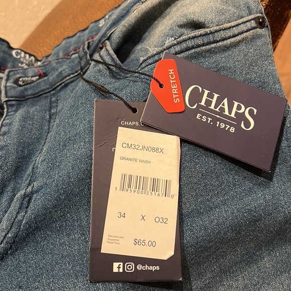 Brand New Chaps Skinny Fit Freedom Stretch Ultimate Comfort Stone Washed Jeans! - Picture 4 of 8